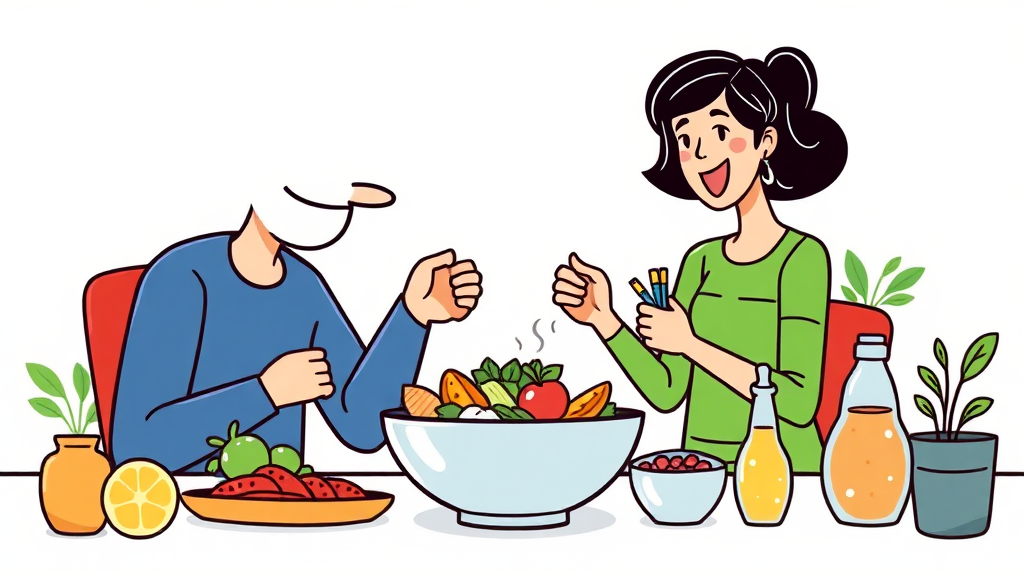 격일 단식, 무엇일까요? (cartoon 스타일)