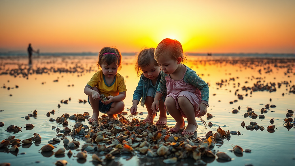 서해안 물때표 완벽 가이드: 낚시, 해루질, 안전까지 A to Z 4 서해안 주요 지역별 물때 정보 (realistic 스타일)