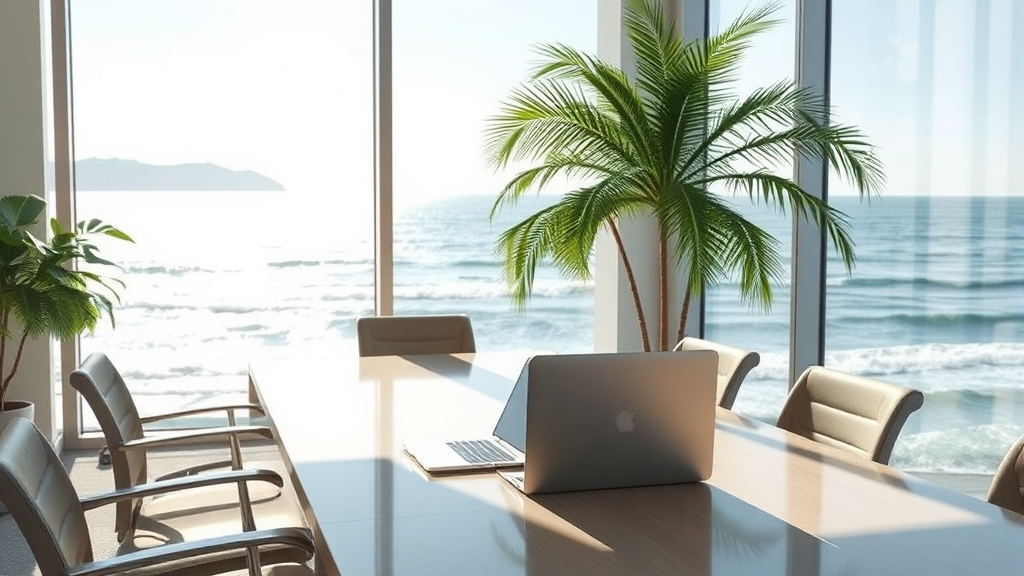 워케이션 공유 오피스 정보 (realistic 스타일)