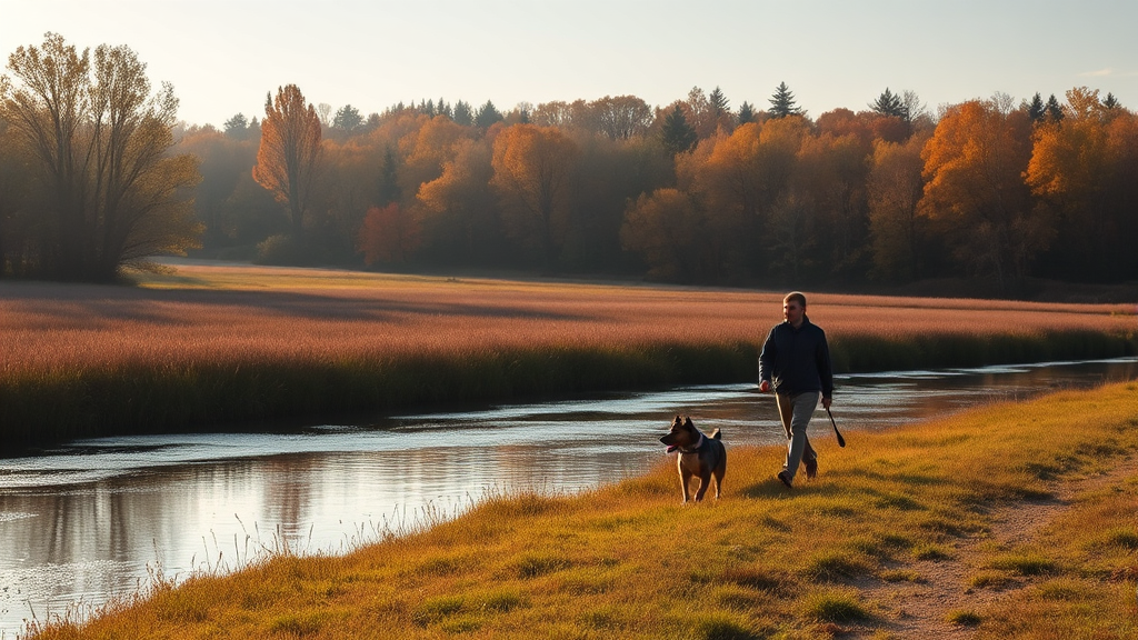 물의 정원: 수변 산책과 휴식 (realistic 스타일)