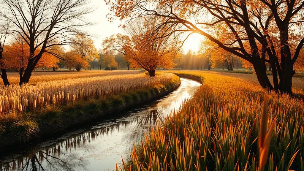 사계절 아름다운 풍경 (realistic 스타일)