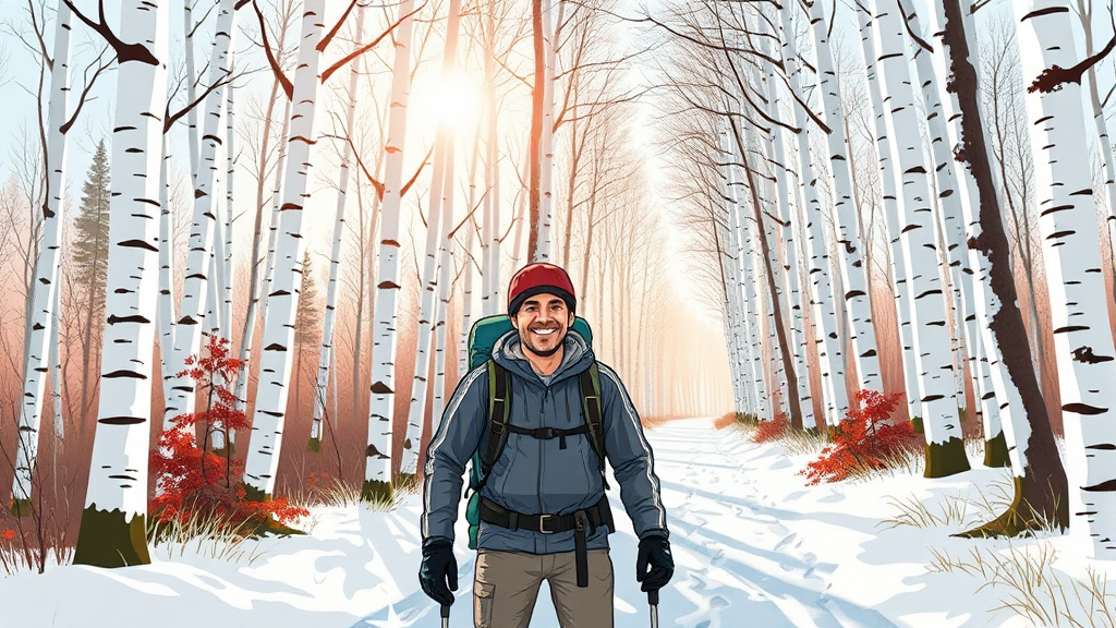 트레킹 코스 완벽 안내 (illustration 스타일)