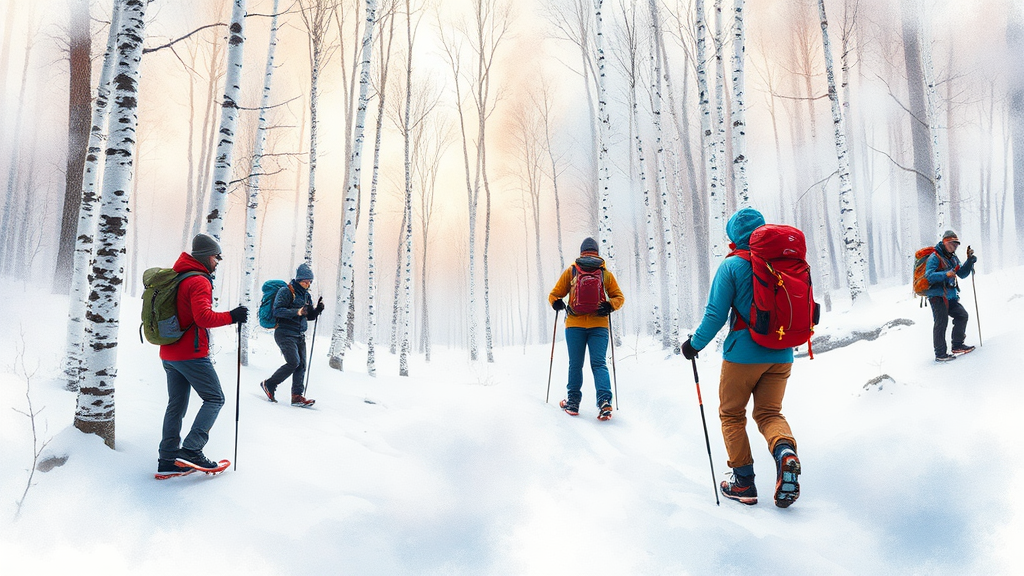 겨울철 준비물 & 주의사항 (watercolor 스타일)