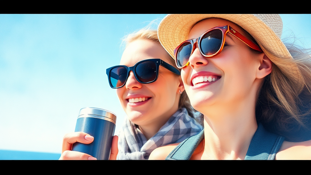 여행 편의 위한 기타 용품 (watercolor 스타일)