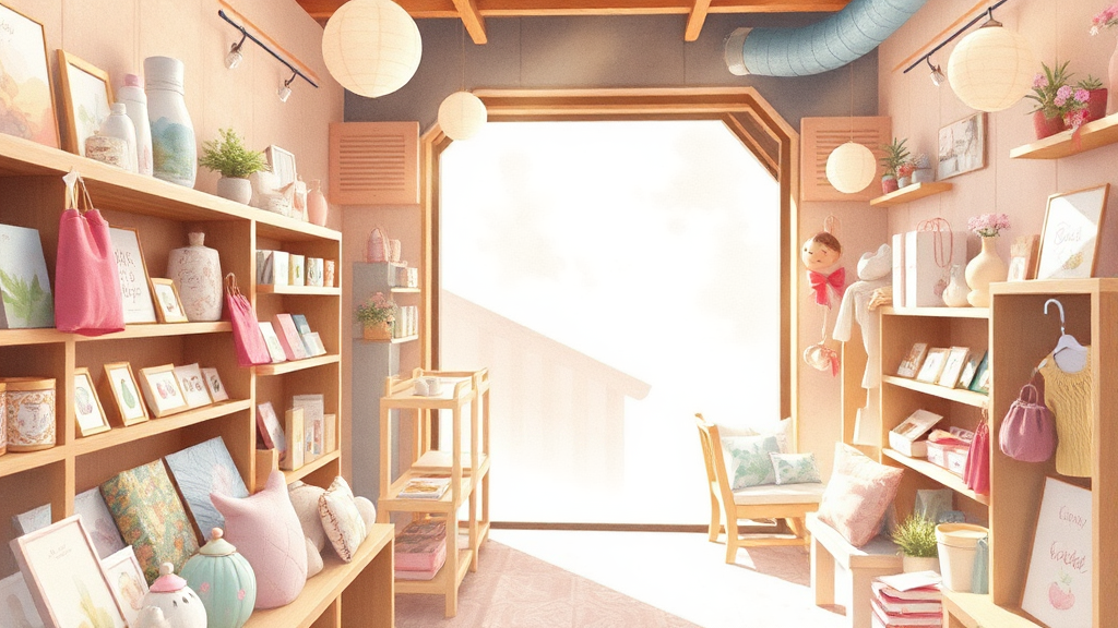 수원 행리단길 데이트 완전정복: 인생샷 명소부터 맛집까지! 4 개성 넘치는 소품샵 탐방 (watercolor 스타일)