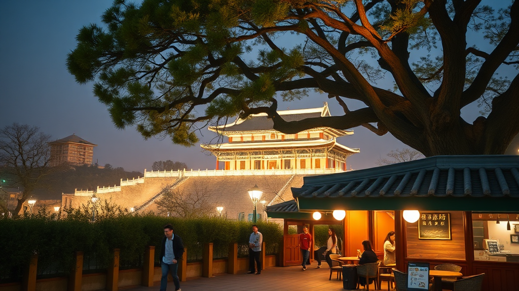 수원 행리단길 데이트 완전정복: 인생샷 명소부터 맛집까지! 8 화성행궁 주변 볼거리 (realistic 스타일)