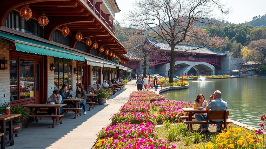 광교호수공원 주변 편의시설 (realistic 스타일)