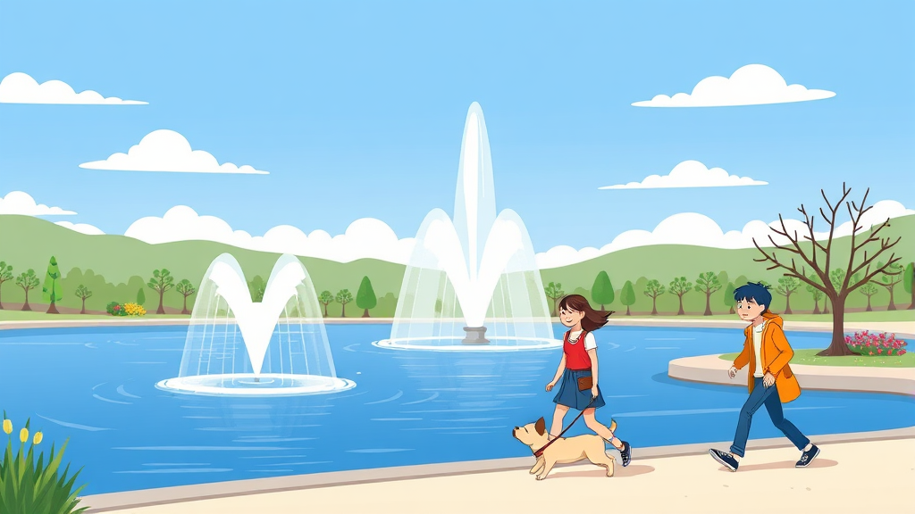 광교호수공원 방문 팁 (cartoon 스타일)