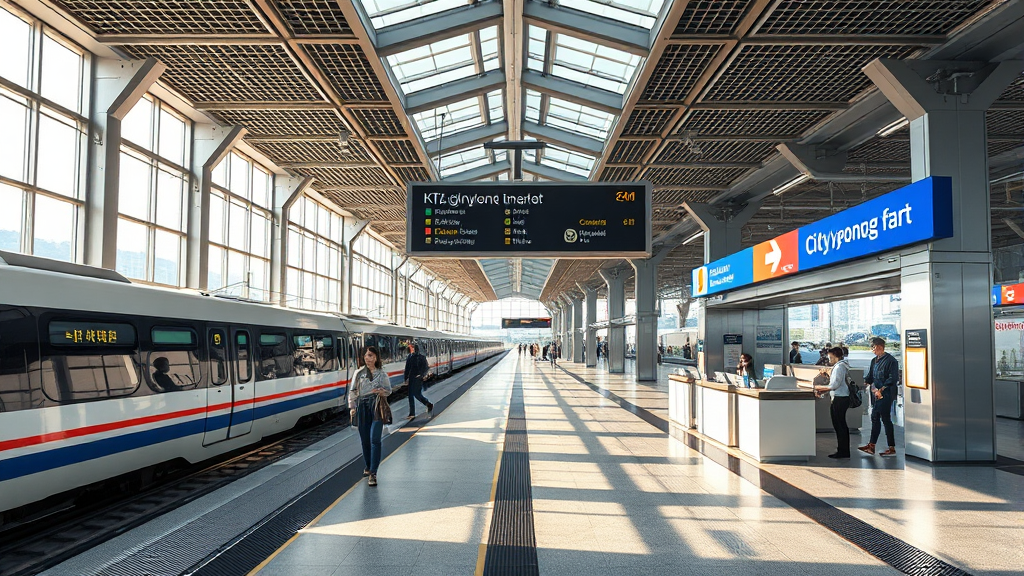 KTX 광명역 도심공항터미널 완벽 가이드: 위치, 운영시간, 이용꿀팁 A to Z 4 단계별 이용 절차 가이드 (realistic 스타일)