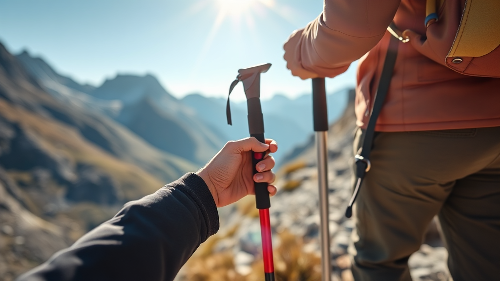 등산 무릎 통증 완벽 가이드: 스틱 사용법, 하산 자세 A to Z 3 등산 스틱 사용법 (realistic 스타일)
