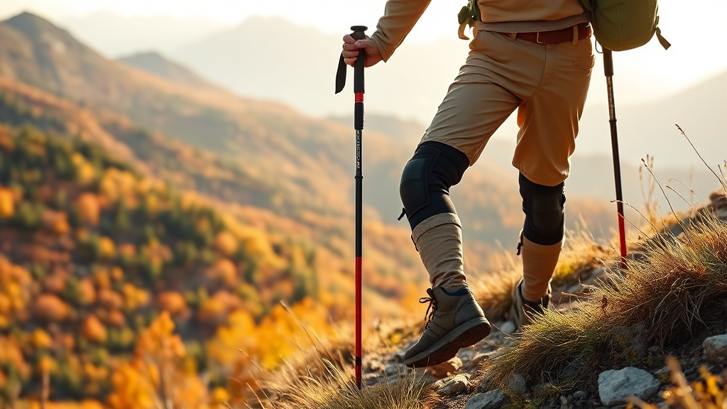 등산 무릎 통증 완벽 가이드: 스틱 사용법, 하산 자세 A to Z 7 무릎 보호 하산 요령 (realistic 스타일)