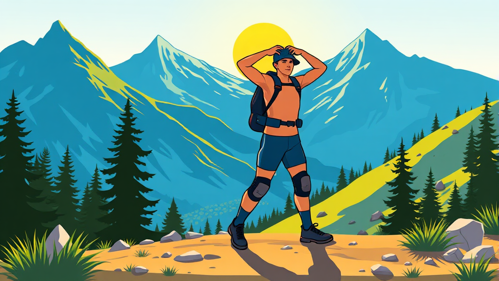 등산 무릎 통증 완벽 가이드: 스틱 사용법, 하산 자세 A to Z 8 건강한 등산을 위한 준비 (cartoon 스타일)