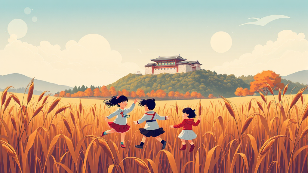 주말 나들이, 경기도 둘레길로! (illustration 스타일)