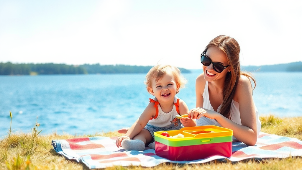 도시락 피크닉 명소 추천 (watercolor 스타일)