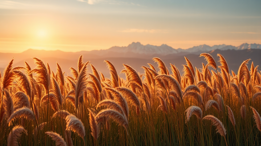 억새와 함께 즐기는 가을 여행 코스 (realistic 스타일)