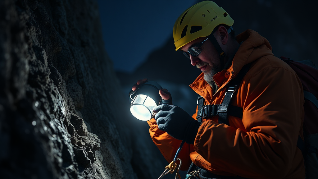 하산 후 점검 및 정리 (realistic 스타일)